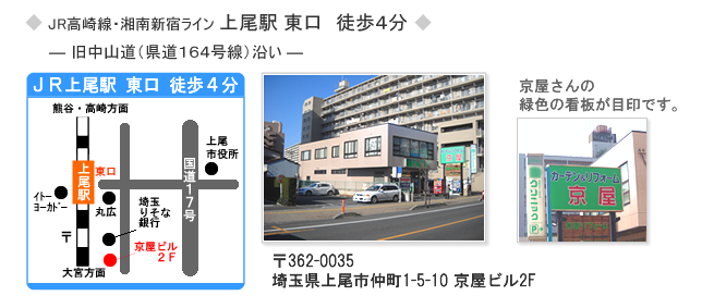 JR高崎線・湘南新宿ライン 上尾駅 東口 徒歩４歩